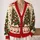 Colorful Book Stack Christmas Trees for Cozy Holiday Reading and Winter Celebrations All-over Print Knitted Cardigan - 2