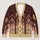 Vintage Library Stained Glass Windows for Back-to-School Reading Style for Students All-over Print Knitted Cardigan - 1