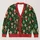 Nutcracker Soldiers and Bauble Bells for Festive Holiday Layering Teens All-over Print Knitted Cardigan - 1