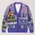 Reading Frog and Snowflake Motifs for Cozy Winter Days and Bookish Teen Style All-over Print Knitted Cardigan - 1