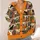 Halloween Bookshelf Cats and Pumpkins for Cozy Autumn Reading Nights All-over Print Knitted Cardigan - 4