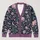 Crescent Moon Wildflower Night Garden for Cozy Autumn Everyday Layering Teens Style All-over Print Knitted Cardigan - 1