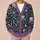 Crescent Moon Wildflower Night Garden for Cozy Autumn Everyday Layering Teens Style All-over Print Knitted Cardigan - 6