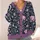 Crescent Moon Wildflower Night Garden for Cozy Autumn Everyday Layering Teens Style All-over Print Knitted Cardigan - 4
