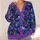 Neon Moonlit Mountain Forest Scenery for Dreamy Stargazing and Everyday Layering All-over Print Knitted Cardigan - 4