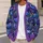 Neon Moonlit Mountain Forest Scenery for Dreamy Stargazing and Everyday Layering All-over Print Knitted Cardigan - 5