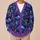 Neon Moonlit Mountain Forest Scenery for Dreamy Stargazing and Everyday Layering All-over Print Knitted Cardigan - 6