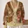 Vintage Bookshop Reading Nook for Cozy Fall Days and Book Lovers All-over Print Knitted Cardigan - 2