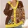 Gingerbread Library House Scene for Cozy Holiday Reading and Winter Storybook Lovers All-over Print Knitted Cardigan - 4