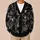 Mothman Comic Collage for Halloween Nights and Everyday Gothic Style for Teenagers All-over Print Knitted Cardigan - 6