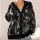 Mothman Comic Collage for Halloween Nights and Everyday Gothic Style for Teenagers All-over Print Knitted Cardigan - 4