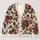 Vintage Burgundy Rose Garden for Cozy Autumn Layering and Everyday Feminine Style All-over Print Knitted Cardigan - 1