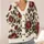 Vintage Burgundy Rose Garden for Cozy Autumn Layering and Everyday Feminine Style All-over Print Knitted Cardigan - 4