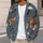 Halloween Pumpkins, Bats And Woodland Mushrooms For Cozy Autumn Layering Style Women All-over Print Knitted Cardigan - 5