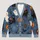 Halloween Witch Cats, Friendly Ghosts and Pumpkins for Cozy Autumn Everyday Layering All-over Print Knitted Cardigan - 1
