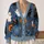 Halloween Witch Cats, Friendly Ghosts and Pumpkins for Cozy Autumn Everyday Layering All-over Print Knitted Cardigan - 2