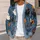 Halloween Witch Cats, Friendly Ghosts and Pumpkins for Cozy Autumn Everyday Layering All-over Print Knitted Cardigan - 5