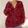 Burgundy Love Hearts And Romantic Doodles For Cozy Halloween Autumn Layering All-over Print Knitted Cardigan - 4