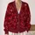 Burgundy Love Hearts And Romantic Doodles For Cozy Halloween Autumn Layering All-over Print Knitted Cardigan - 2