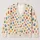 Colorful Paw Print Motifs For Playful Everyday Outfits And Casual Layering All-over Print Knitted Cardigan - 1