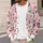 Santa Hat Reading Ghosts With Candy Canes For Cozy Holiday Season Fun All-over Print Knitted Cardigan - 5