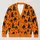Spooky Halloween Cats, Pumpkins and Tombstones for October Night Celebrations for Teens All-over Print Knitted Cardigan - 1