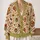 Reading Ghosts, Pumpkins and Sunflowers for Cozy Halloween Book Lovers of All Ages All-over Print Knitted Cardigan - 2