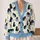 Cute Black Cats Reading Books for Cozy Study Days and Book Lover Gifts for Teens All-over Print Knitted Cardigan - 2