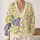 Folk Butterfly and Heart Motifs for Colorful Everyday Winter Layering All-over Print Knitted Cardigan - 2