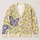 Folk Butterfly and Heart Motifs for Colorful Everyday Winter Layering All-over Print Knitted Cardigan - 1