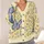 Folk Butterfly and Heart Motifs for Colorful Everyday Winter Layering All-over Print Knitted Cardigan - 4