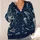 Mystical Ocean Whales, Turtles and Jellyfish for Halloween Stargazing Teens All-over Print Knitted Cardigan - 4