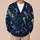 Mystical Ocean Whales, Turtles and Jellyfish for Halloween Stargazing Teens All-over Print Knitted Cardigan - 6