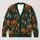 Retro Jack O Lantern Pumpkins For Halloween Autumn Everyday Layering All-over Print Knitted Cardigan - 1