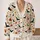 Wildflower Bats and Autumn Blooms for Cozy Cottagecore Fall Layering All-over Print Knitted Cardigan - 2