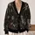 Gothic Spider Web Moth and Eye Motif for Halloween Layering All-over Print Knitted Cardigan - 2