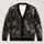 Gothic Spider Web Moth and Eye Motif for Halloween Layering All-over Print Knitted Cardigan - 1