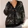 Gothic Spider Web Moth and Eye Motif for Halloween Layering All-over Print Knitted Cardigan - 4