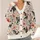Black Dragons and Coral Wildflowers for Whimsical Fall Days and Cozy Teen Style All-over Print Knitted Cardigan - 4