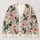 Black Dragons and Coral Wildflowers for Whimsical Fall Days and Cozy Teen Style All-over Print Knitted Cardigan - 1