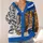 Snowy Bookshop Street Scene for Cozy Winter Outings and Everyday Layering Style All-over Print Knitted Cardigan - 4
