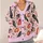 Pink Pumpkin Skull Crow Books Halloween Autumn Layering for Teens All-over Print Knitted Cardigan - 4
