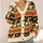 Halloween Pumpkins, Reading Ghosts and Witch Hats for Cozy Autumn Nights and Teen Style All-over Print Knitted Cardigan - 4