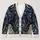 Moonlit Black Cats and Ivory Roses for Dark Academia Everyday Layering All-over Print Knitted Cardigan - 1
