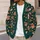 Cozy Reading Otters and Autumn Leaves for Rainy-Day Study and Casual Fall Outings All-over Print Knitted Cardigan - 5