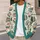 Stacked Books Hearts and Glasses for Cozy Fall Reading and Book Club Style All-over Print Knitted Cardigan - 5