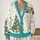 Book Tree And Sleeping Reindeer Holiday Style For Cozy Teen Layering All-over Print Knitted Cardigan - 2