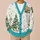 Book Tree And Sleeping Reindeer Holiday Style For Cozy Teen Layering All-over Print Knitted Cardigan - 6