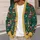 Book Stack Trees and Bow Wreaths for Cozy Holiday Reading Nights for Teen Book Lovers All-over Print Knitted Cardigan - 5