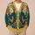 Public Library Advocate Woodcut Floral Style for Book Lovers and Teen Readers All-over Print Knitted Cardigan - 6